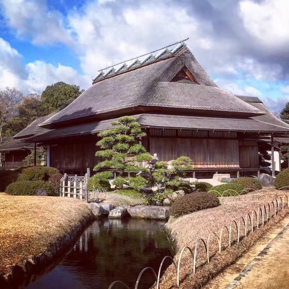 日本冈山县公园一景